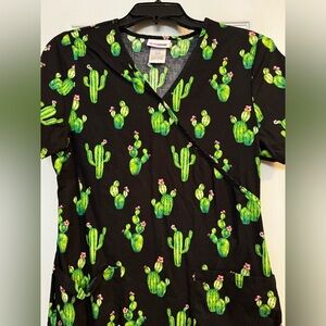 Scrubstar cactus scrub top.